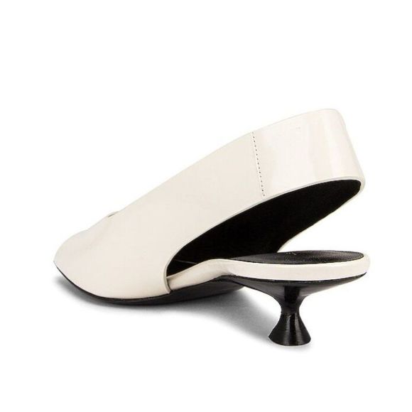 NEW The Row Sharp Slingback Heels in Milk White Kitten Heel EU Size 36 US Size 6 - Picture 3 of 14